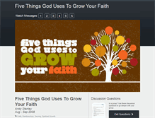 Tablet Screenshot of fivethingsgoduses.com